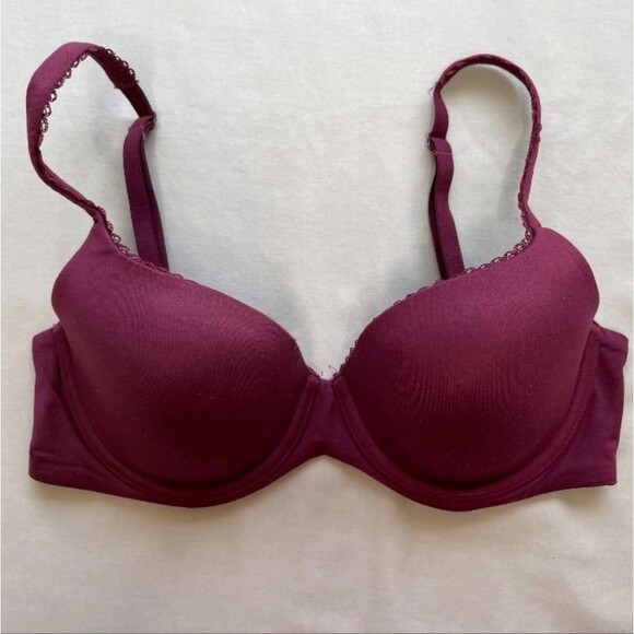PINK Victoria's Secret Other - Victoria’s Secret Maroon Lined Demi Bra 34A